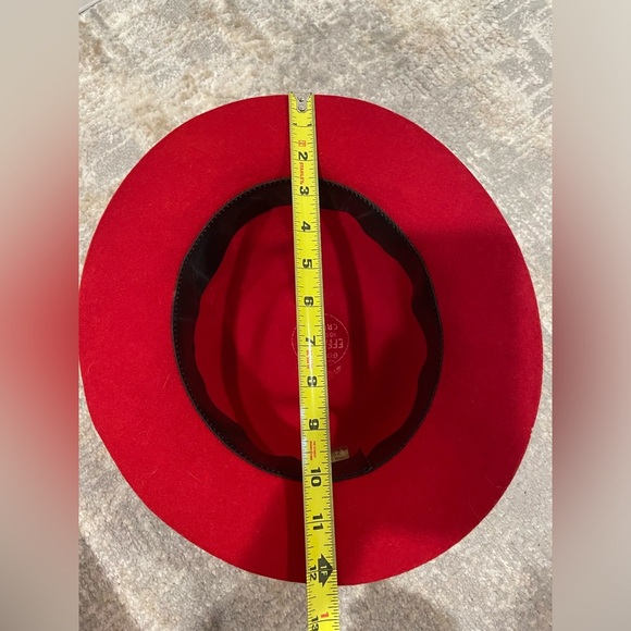 Genuine Effanem Crusher Hat Scarlet Red 100% Wool Size Large Made In USA - Picture 9 of 11